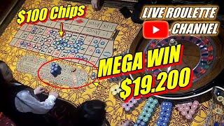  LIVE ROULETTE |  MEGA WIN  19.200 In Las Vegas Casino  Amazing Session Exclusive  2023-04-09