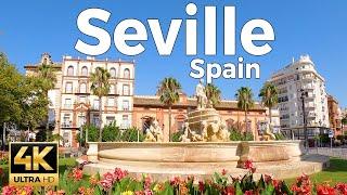 Seville, Spain Walking Tour (4k Ultra HD 60fps) – With Captions