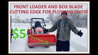 TRACTOR loader and Box blade CUTTING EDGE for plowing SNOW