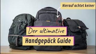 Mit Handgepäck reisen - DER ULTIMATIVE GUIDE zu Osprey, Deuter & co.