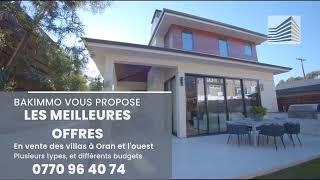 vente des villas à Oran et wilayas de l'ouest avec les meilleures offres immobilières de bakimmo.