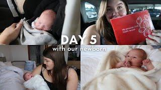 DAY IN THE LIFE WITH A NEWBORN | Realistic day as a new parent, midwife appointments & an update!