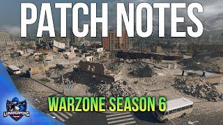 Warzone Update – Season 6 Patch Notes – All Changes In Todays Warzone Update!