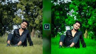 Green moody tone Lightroom photo editing tutorial//preast download free