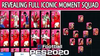 FULL ICONIC TEAM SQUAD IN PES 2020 MOBILE| MAKING FULL ICONIC MOMENT PLAYERS TEAM SQUAD PES|PES TIPS