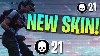 NEW TWITCH PRIME SKIN! 21 Kill Solo Gameplay (Fortnite Battle Royale)