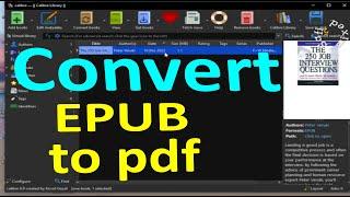 Converting EPUB to pdf