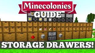 Storage Drawers Mod Tutorial - Minecolonies #5