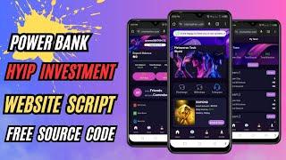 Make Your Own New Hyip Investment Website App With Admin Panel || Mining Website Free Source Code