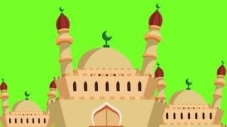 Free Masjid  Background Islamic Green Screen Full HD/ 2 / Mosque Green screen No Copyrith