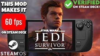 STAR WARS Jedi Survivor Steam Deck 60 fps Guide with DLSS Enabler #steamdeck #jedisurvivor #fsr3