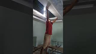 Pemasangan lis dekor plafon PVC
