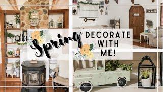 SPRING COTTAGE DECORATE WITH ME 2021 | SPRING DECOR IDEAS | FARMHOUSE LIVING ROOM DECORATING IDEAS