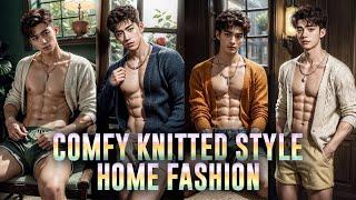 COMFY KNITTED STYLE HOME FASHION [AI Art Lookbook] #aiart #ailookbook #aimodel