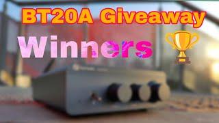 Fosi Audio BT 20A Pro Giveaway Results !!