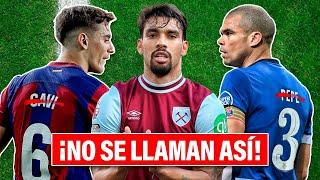 Los 12 grandes futbolistas que usan un NOMBRE FALSO en la cancha ¡Al #3 casi le ARRUINA la CARRERA!