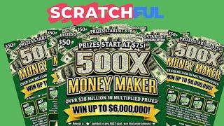 LIVE$1000 Spent On $50 500x Money Maker Tickets! Playing Live On Scratchful.com! Scratch With Me!