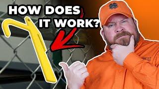 This Tool Makes Installing Chain Link That Much Easier! (Banana Clip Tutorial)