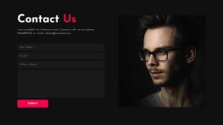 Responsive Contact Us Page in HTML And CSS