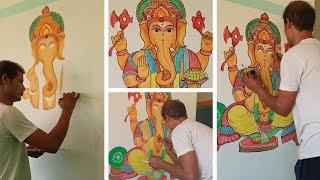 Ganesh ji Panting Work !! Anadi Artist !! CEMS