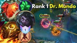 Rank 1 Juggernaut Dr. Mundo (TOP) | 4 Games | S15 | MVP | Wild Rift China