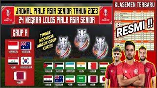 Jadwal Piala Asia U20 2023 - Indonesia vs Uzbekistan - Klasemen Pembagian grup piala Asia U20 2023