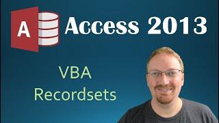 53. VBA - Recordsets Part 1 (Programming In Microsoft Access 2013) 