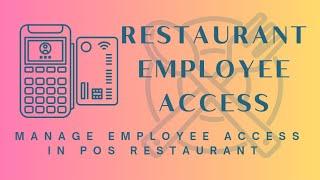 Odoo POS Restaurant Employee Access | Restrict Employees in Accessing Features in POS Restaurant