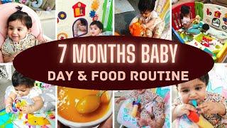 7 MONTHS BABY ( DAY & FOOD ROUTINE ) #baby_routine