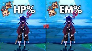 F2P:- EM vs HP ?? Best Build for Hu Tao!! [Genshin Impact]