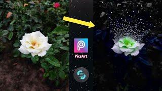 Flying Grain Effect on Flower | PicsArt Tutorial | Short Time Edits