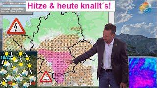 Hitze & Gewitter mit Unwettergefahr. Wechselhaftes Sommerwetter. Wettervorhersage 31.07.-07.08.2024.