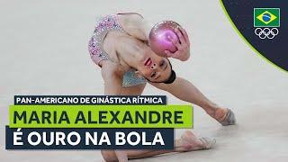 Maria Alexandre é ouro na bola no Pan-Americano de Ginástica Rítmica