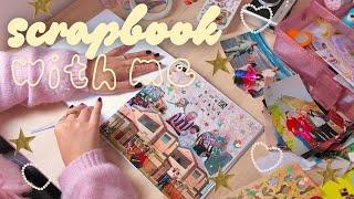 scrapbook with me  ⋆ ೀ⋆｡ childhood memories, how-to layout a page & inspo