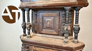 I restored 300 year old CORNER CABINET with secret compartments