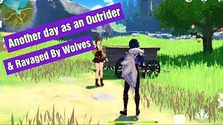 Another Day as an Outrider & Ravaged By Wolves - Quest Walkthrough _ Genshin Impact