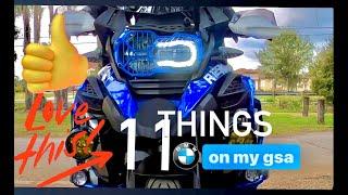 11 THINGS I LIKE ON MY BMW R1250 GSA #bmwgsa #bmwr1250 #bmwmotorrad