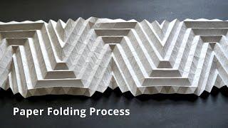 Paper Folding Pattern, Paper Engineering Form Exploration By Paper Artist Deepali Karanjavkar