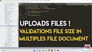 How to Upload Multiple Files in Yii with Validation File Size - @AZZAKIART