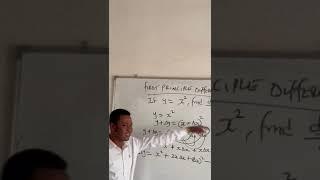 Differential Calculus lecture 12 (First Principle Differentiation).