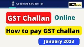 How to pay GST Challan online for interest 2023 | GST payment online by net banking | GST Challan