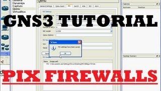 GNS3 Tutorial : How to Add PIX Firewall to GNS3 : Cisco Training Videos