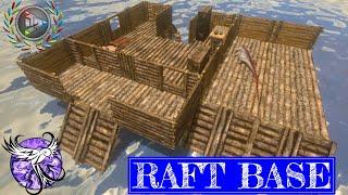 BUILDING A RAFT BASE | The Floor Is Lava | ARK Survival Evolved Mobile
