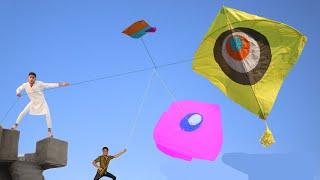 Flying 4 Big Gudda Patang Catch Vs Nasir Eid | Eid Day Kite