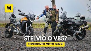 Moto Guzzi Stelvio contro V85 Strada! La COMPARATIVA ￼col Perfetto e Motoretto