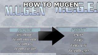 Mugen Tutorial How to change Menu Names