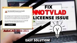 Fix AutoCAD Nonvalid Software Detected Error | Easy Step-by-Step Solution | AutoCAD 2016-2025