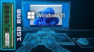 I Installed Windows 11 on 1gb RAM PC with Dual Core