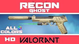 Recon Ghost VALORANT SKIN (ALL COLORS + Attachments) New Recon Skins Showcase