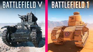 Battlefield 5 vs Battlefield 1 Graphics Evolution Comparison